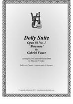Faure G. - Dolly Suite, 'Berceuse' - Classical Guitar Duet arranged by V.F. Coley