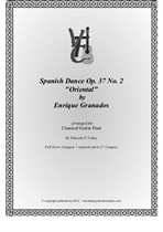 Granados E. - Spanish Dance 'Oriental' arranged for Classical Guitar duet by V.F. Coley
