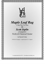 Scott Joplin - Maple Leaf Rag arranged for Violin & Classical Guitar duet by V. F. Coley