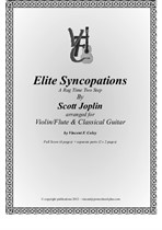 Scott Joplin - Elite Syncopations arranged for Violin/Flute & Classical Guitar duet by V. F. Coley